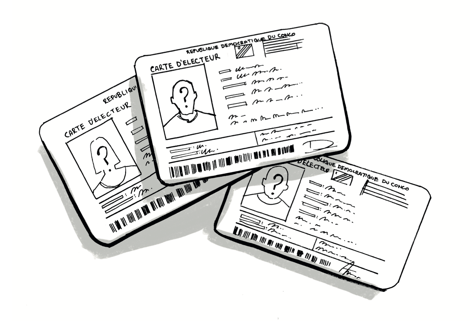 Illustration of voter card